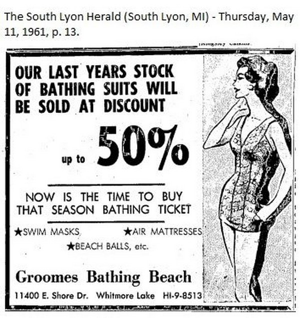 Groomes Bathing Beach - Old Photo (newer photo)